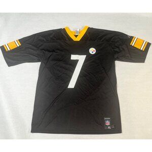 Reebok NFL Pittsburgh Steelers Ben Roethlisberger #7 Jersey XL Black/Yellow Mens